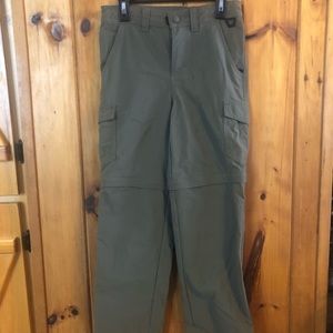 L.L. Bean Boys zip off cargo pants sz10- EUC